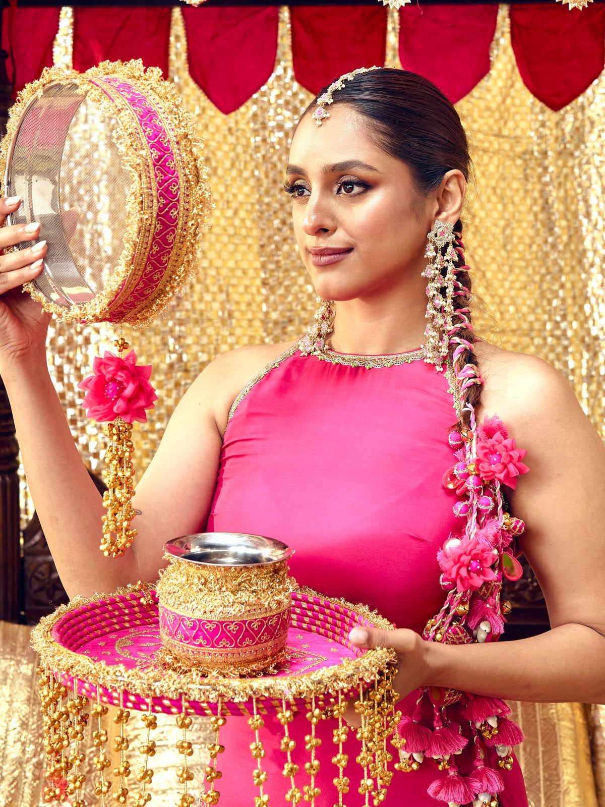 Jhilmil Mangtikka - Rani Pink