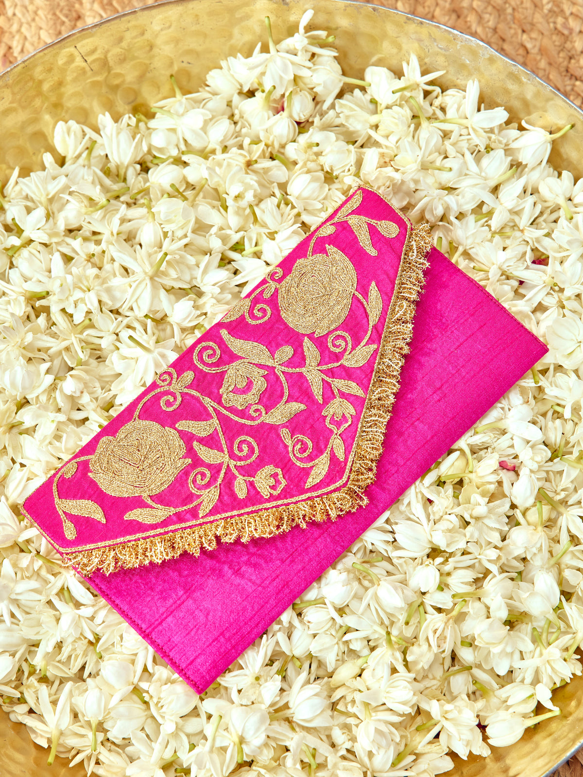 Tota Maina Karwa Chauth Envelope - Rani Pink