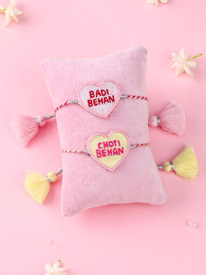 Badi Behan and Choti Behan Rakhi - Sister Rakhi Set by Tonoto