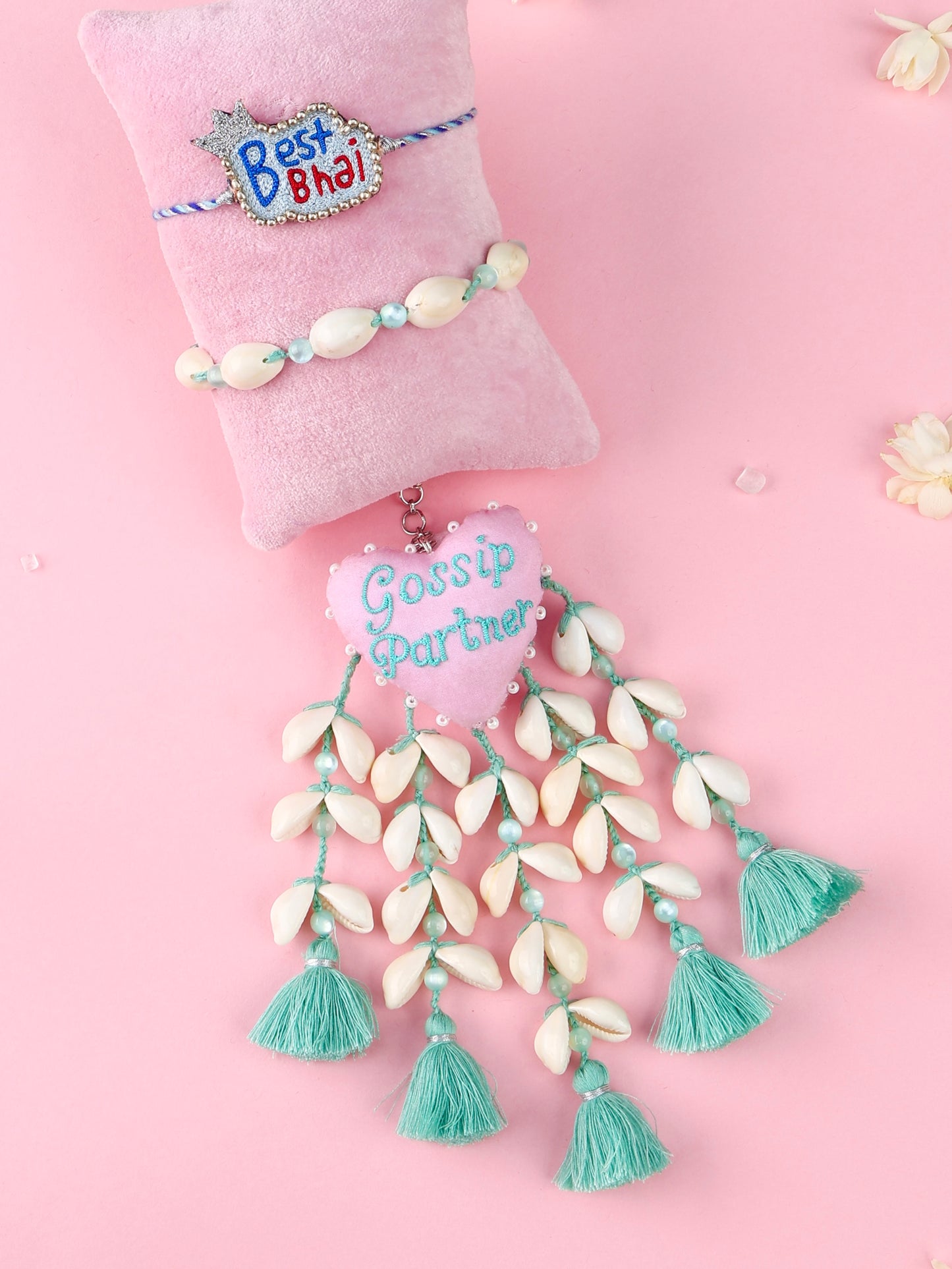 Best Bhai Blue Rakhi and Gossip Partner Lumba - Bhai Bhabhi Rakhi Set  by Tonoto