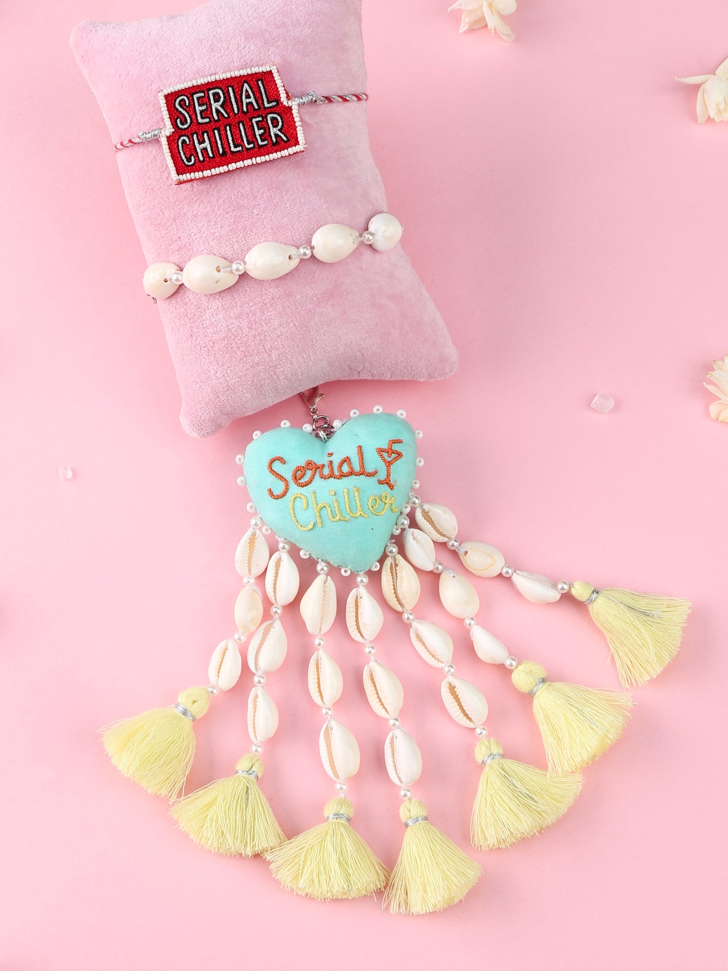 Serial Chiller Rakhi and Serial Chiller Lumba - Bhai Bhabhi Rakhi Set  by Tonoto