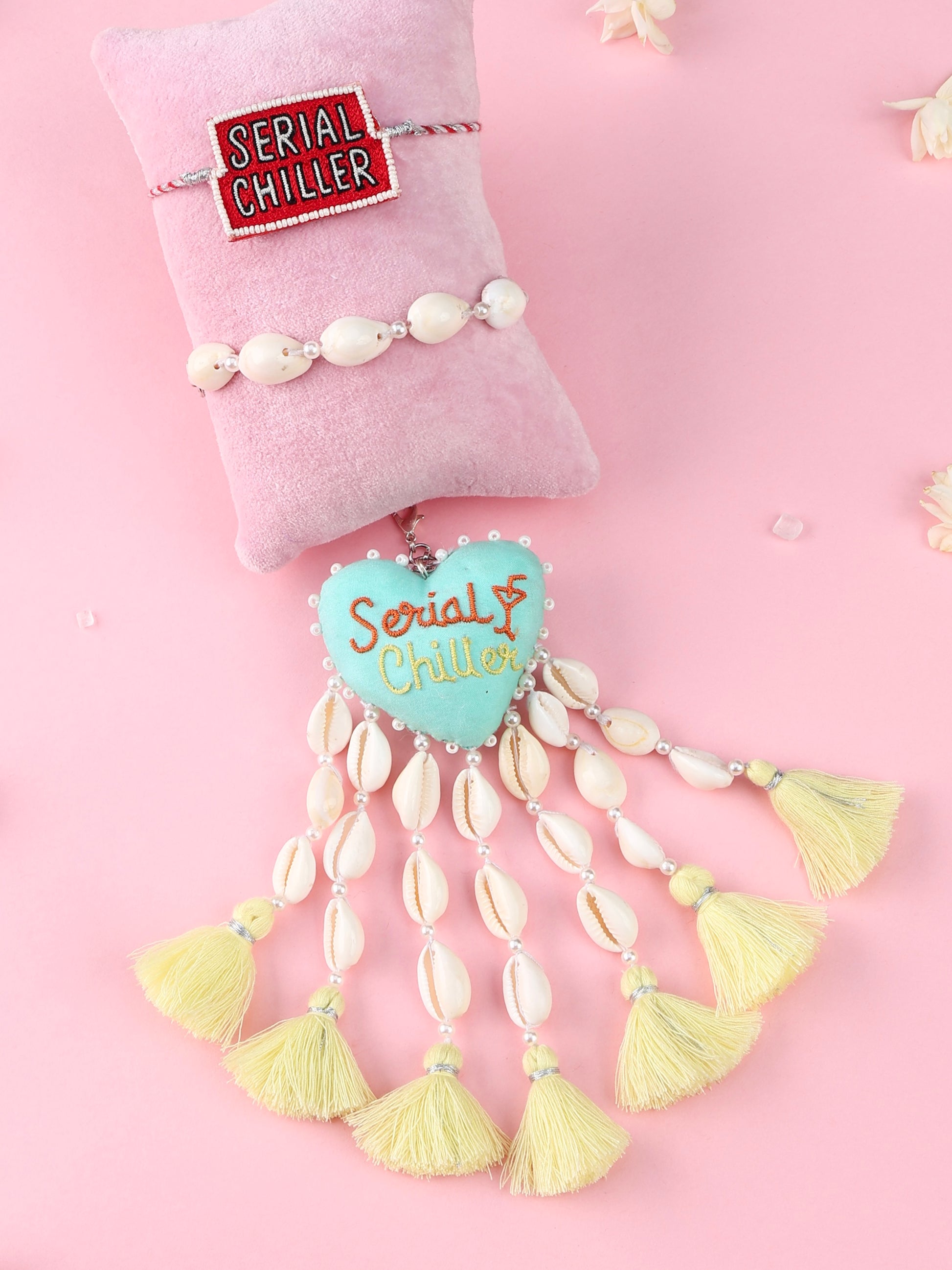 Serial Chiller Rakhi and Serial Chiller Lumba - Bhai Bhabhi Rakhi Set  by Tonoto