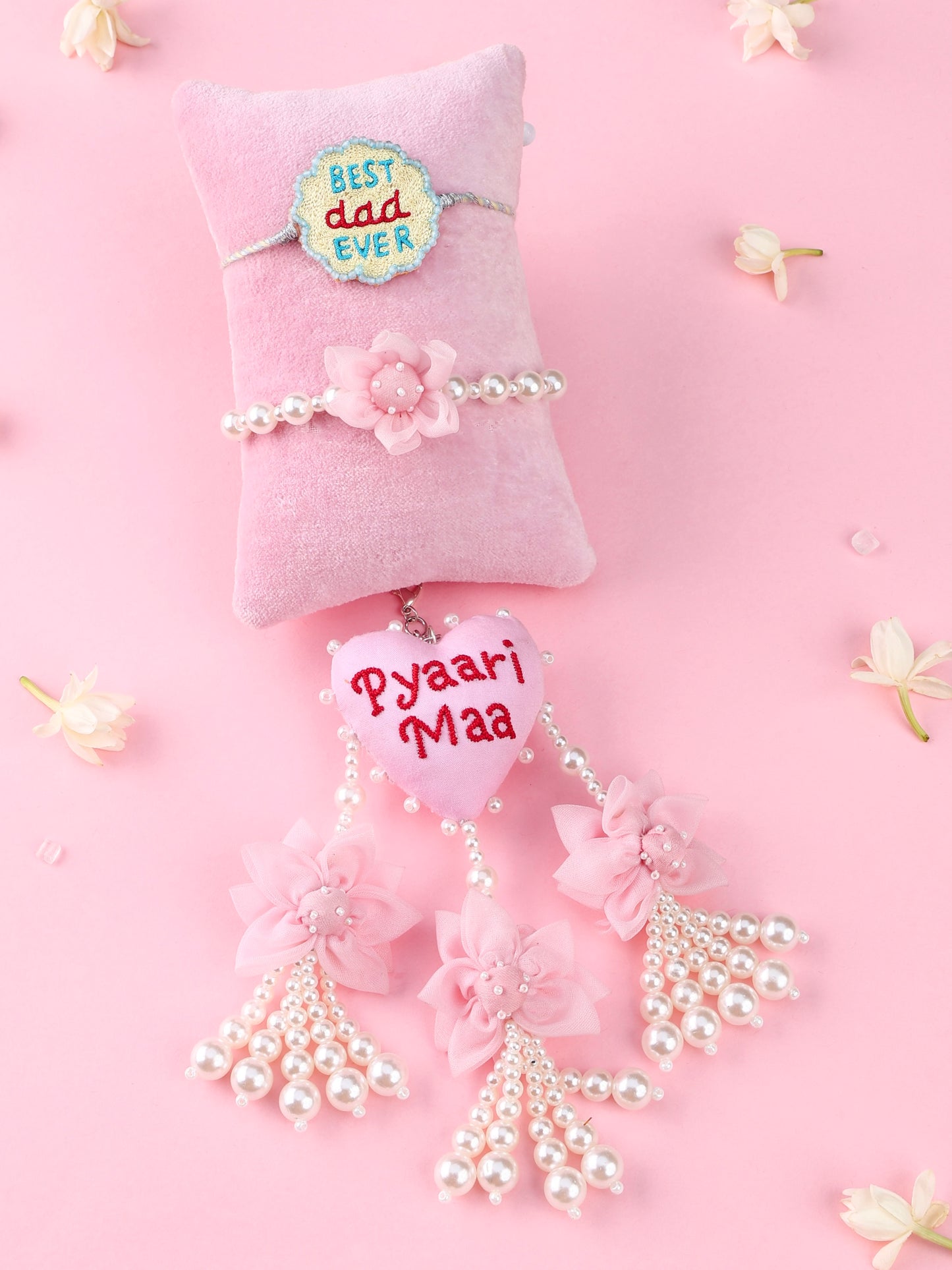 Best Dad Ever Rakhi and Pyaari Maa Lumba - Bhai Bhabhi Rakhi Set  by Tonoto