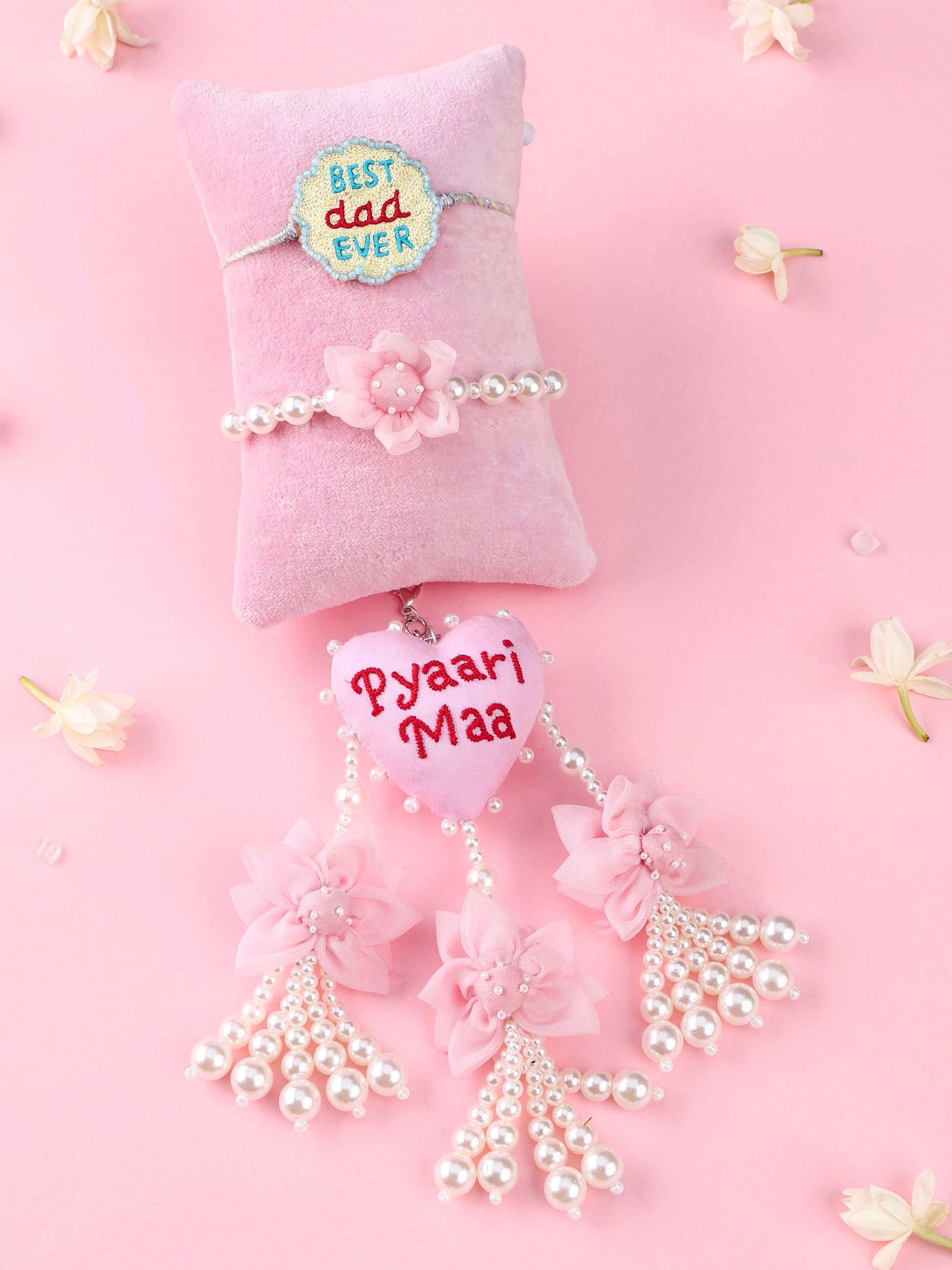 Best Dad Ever Rakhi and Pyaari Maa Lumba - Bhai Bhabhi Rakhi Set  by Tonoto