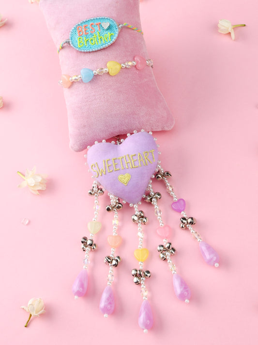 Best Brother Rakhi and Sweetheart Lumba - Bhai Bhabhi Rakhi Set  by Tonoto