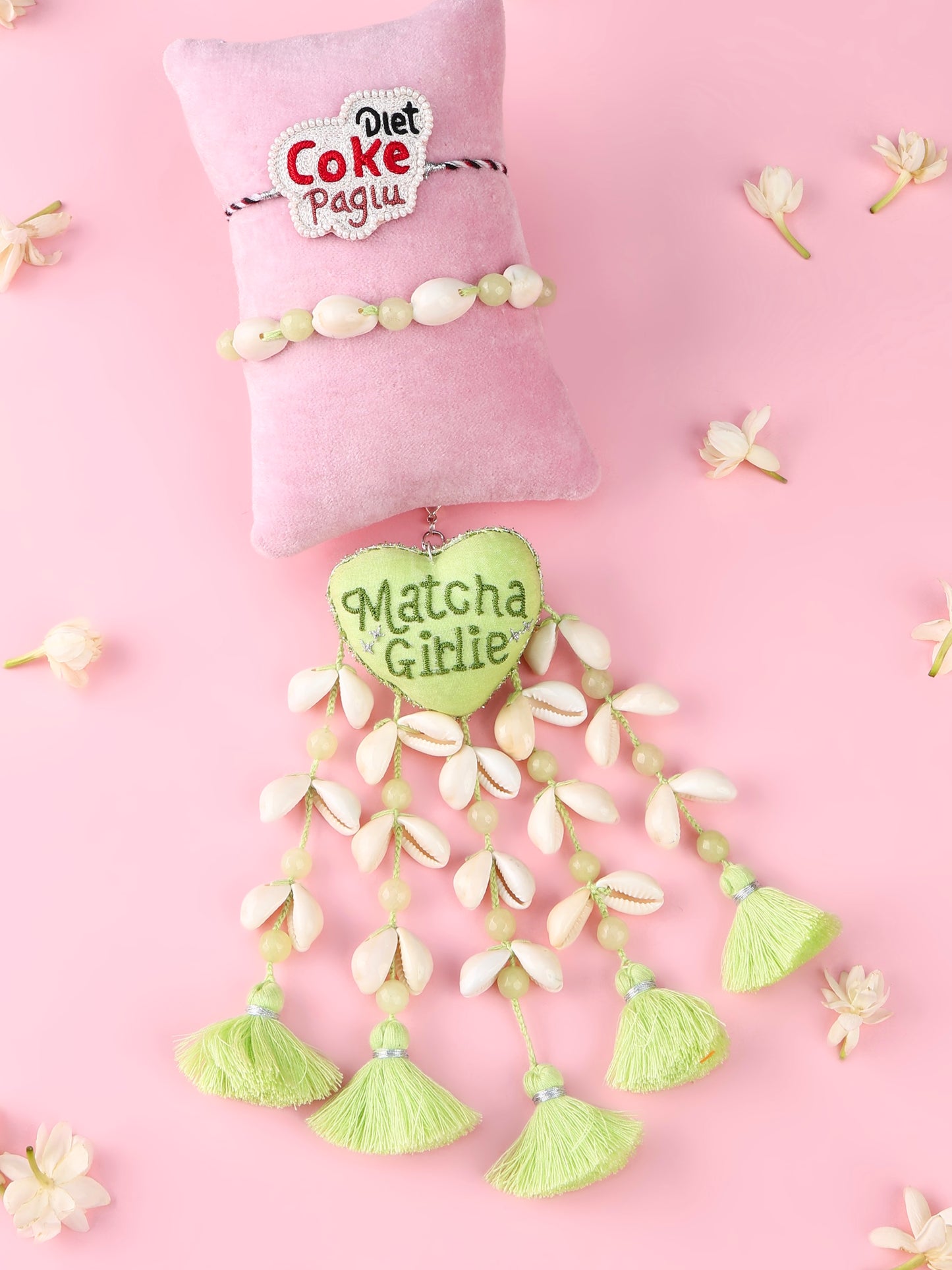 Diet Coke Paglu Rakhi and Matcha Girlie Lumba - Bhai Bhabhi Rakhi Set  by Tonoto