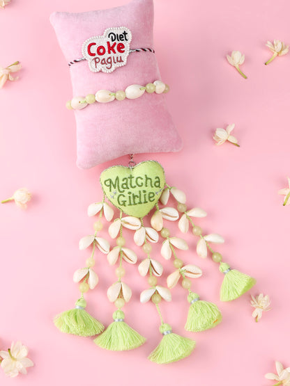 Diet Coke Paglu Rakhi and Matcha Girlie Lumba - Bhai Bhabhi Rakhi Set  by Tonoto