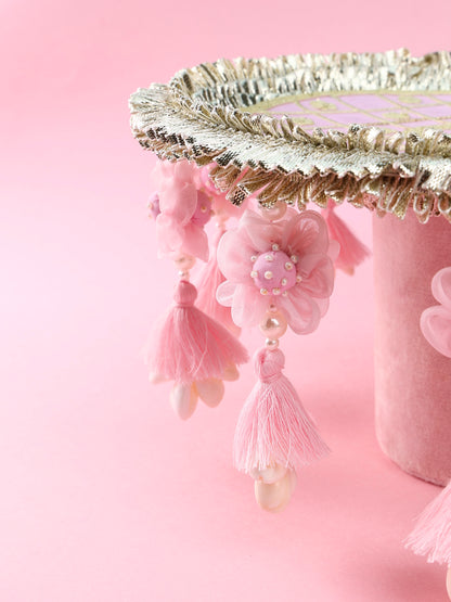 Rakhi Thali 2026 - Light Pink