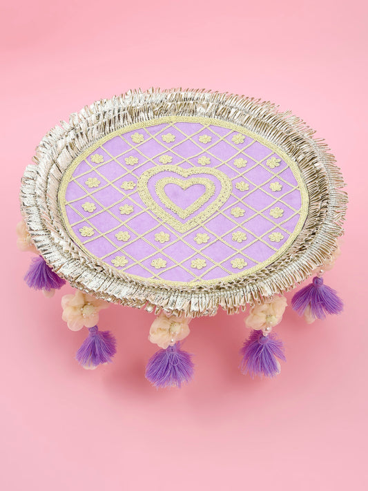 Rakhi Thali 2026 - Lilac