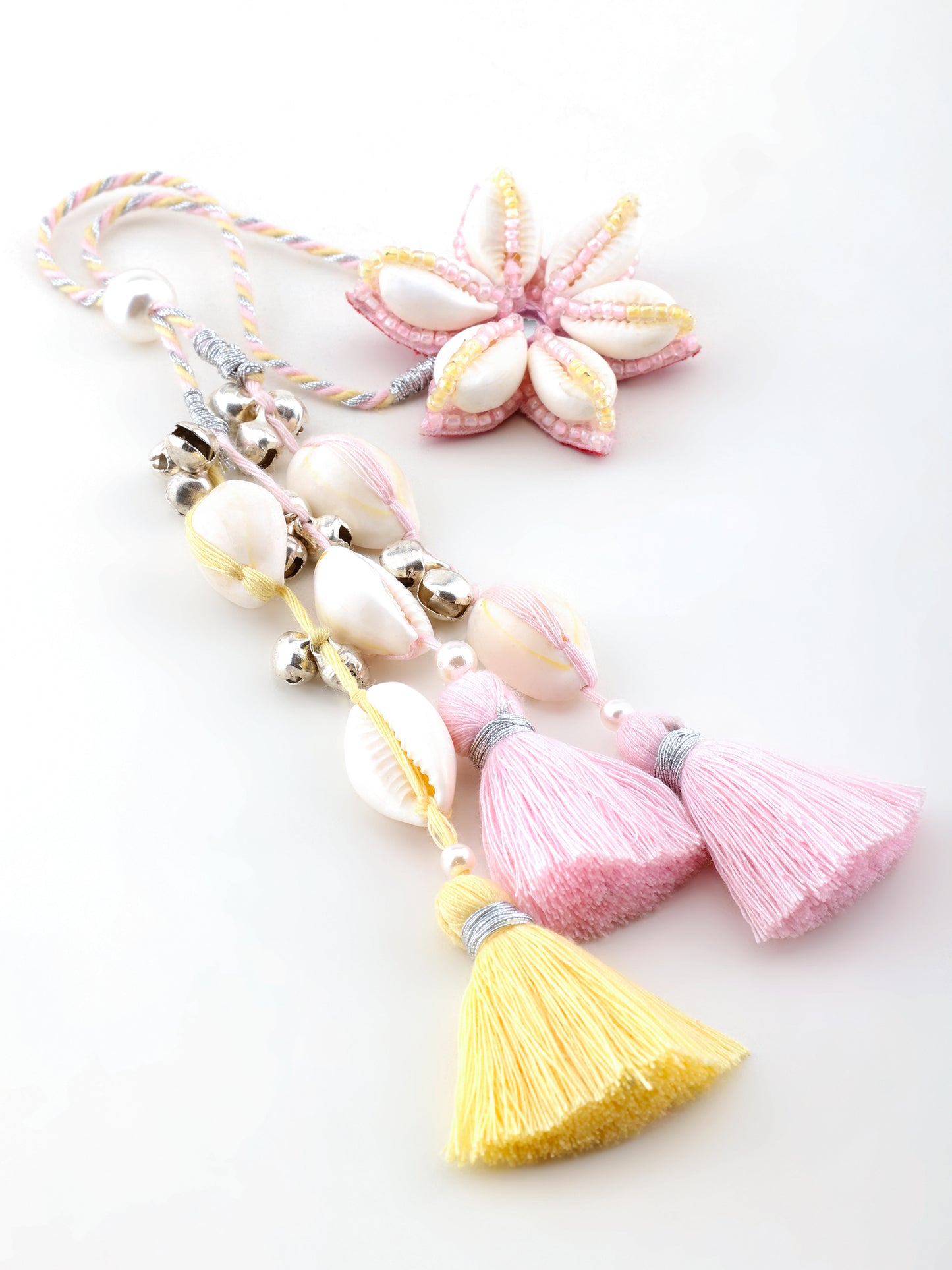 Pastel Bro Rakhi & Cowrie Shell Lumba Rakhi (Gift Packaging Available)