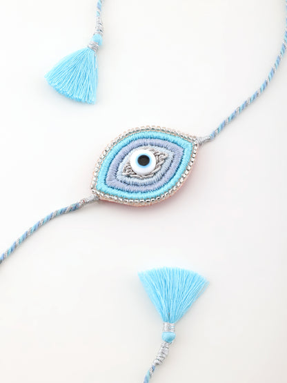 Evil Eye Ocean Blue Brother Rakhi