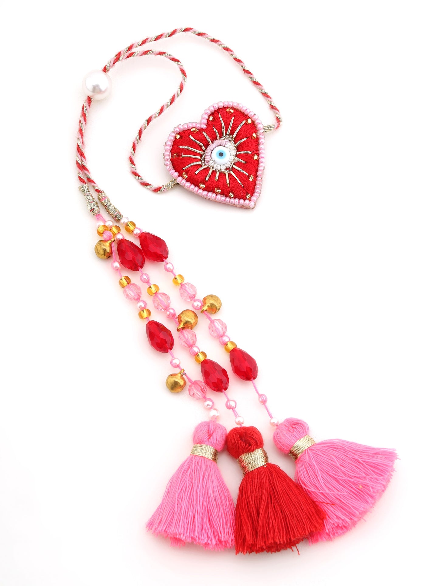 Bro Rakhi & Evil Eye Heart Lumba Rakhi (Gift Packaging Available)