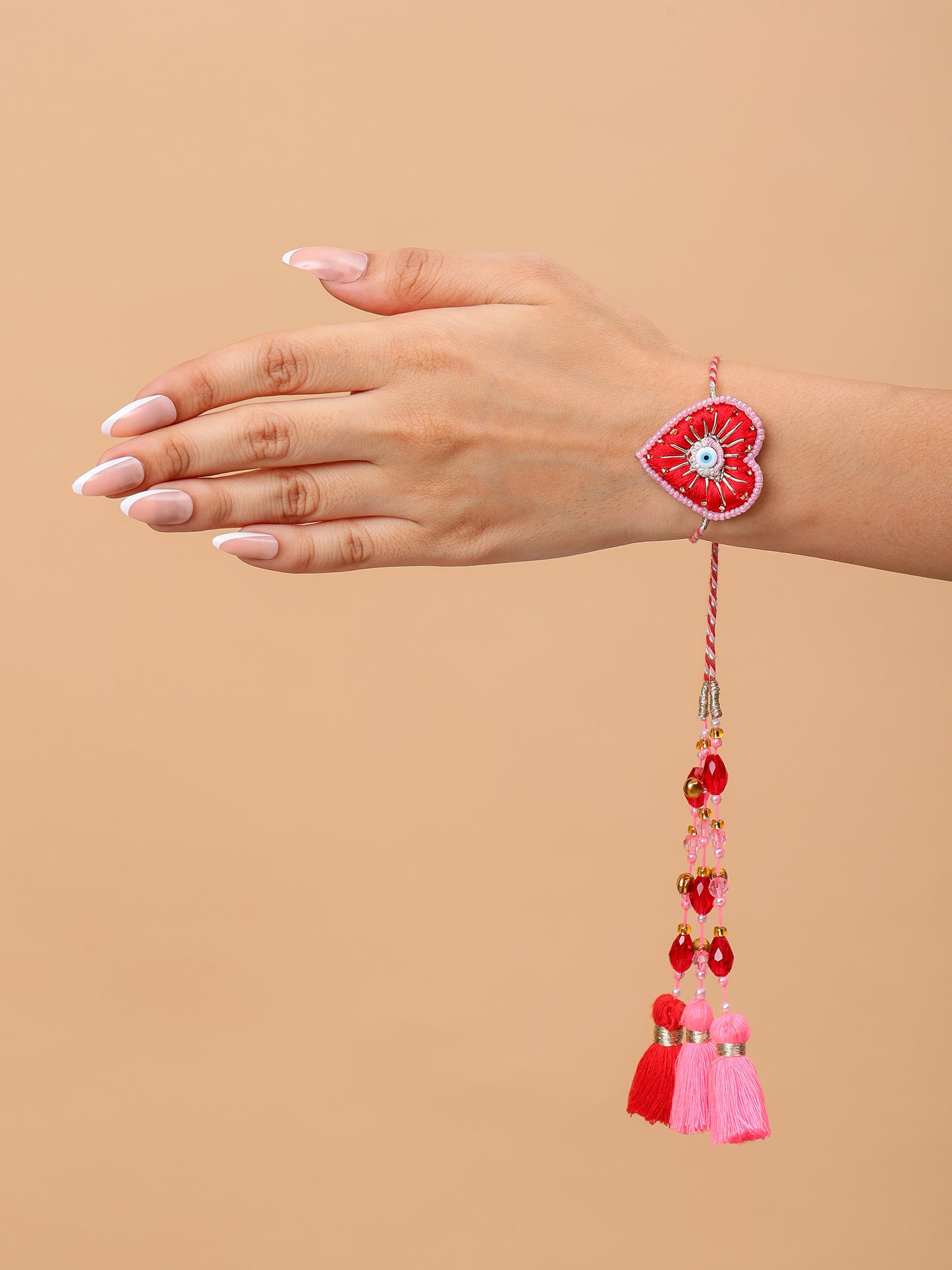 Bro Rakhi & Evil Eye Heart Lumba Rakhi (Gift Packaging Available)