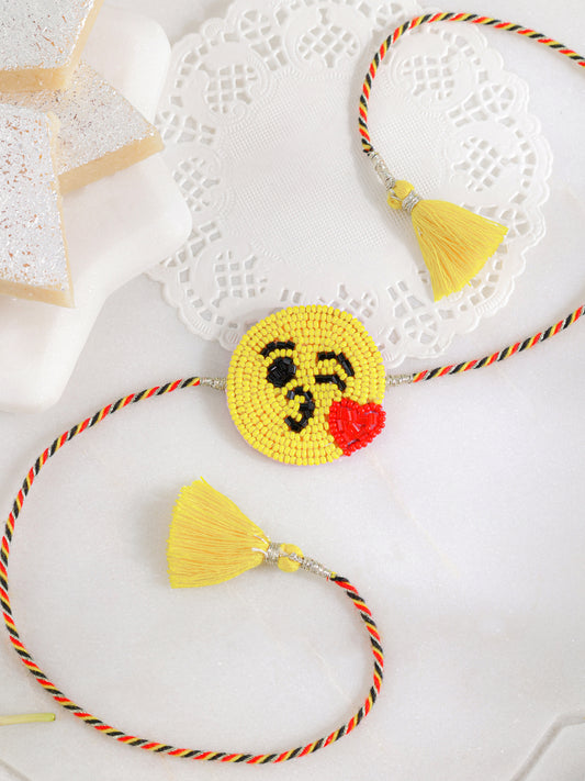 Kissing Emoji Kids Rakhi