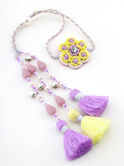 Floral Lilac Lumba Rakhi