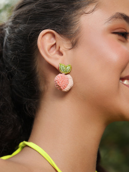 Mini Peach Earrings