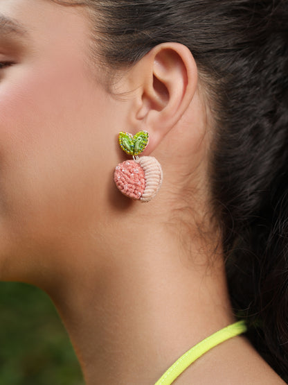 Mini Peach Earrings