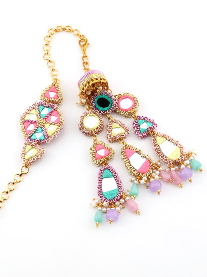 Pastel Mirror Rakhi & Neon Mirror Lumba Rakhi