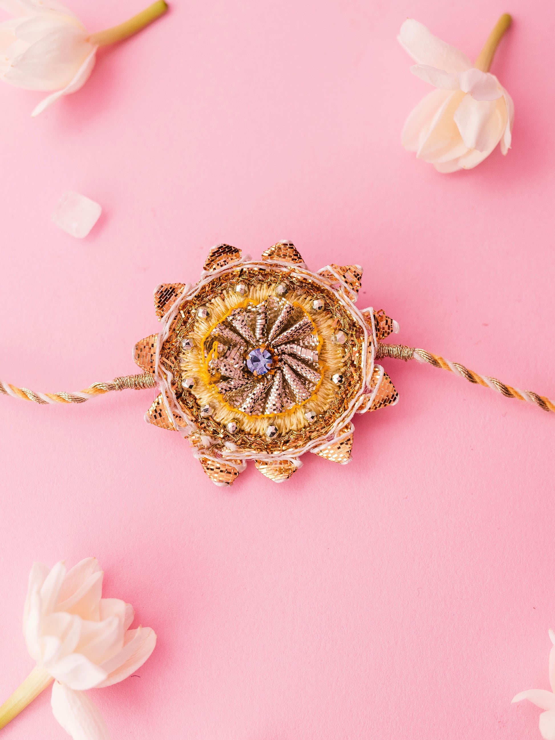 Decorative old school gota rakhi 