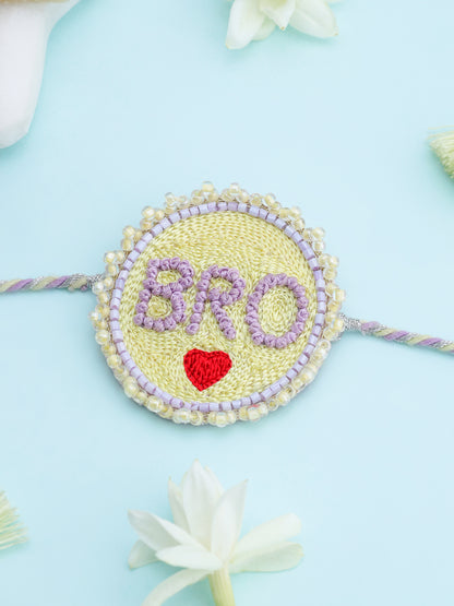 Pastel Bro Rakhi & Cowrie Shell Lumba Rakhi