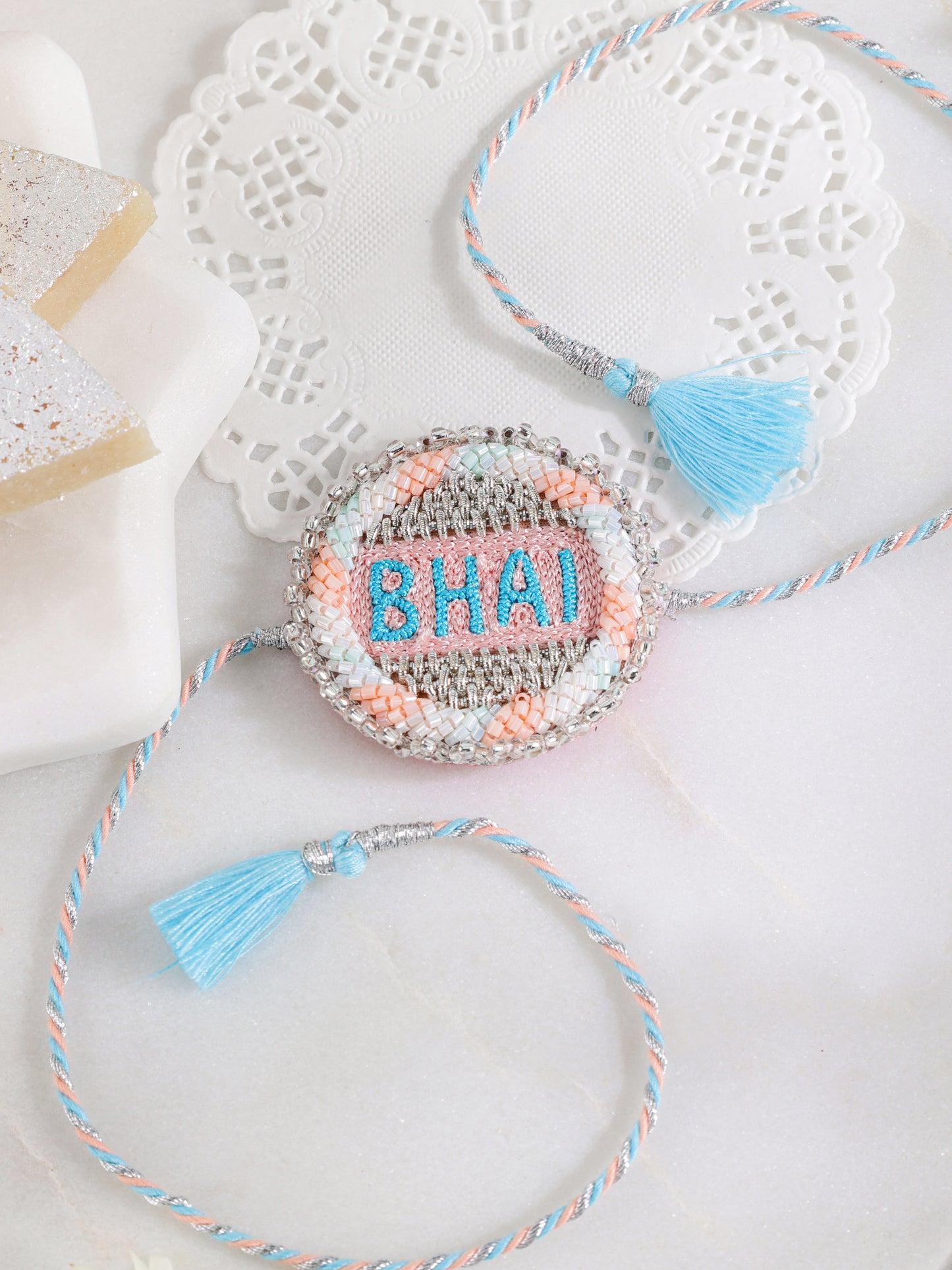 Bhai Pastel Rakhi (Gift Packaging Available)