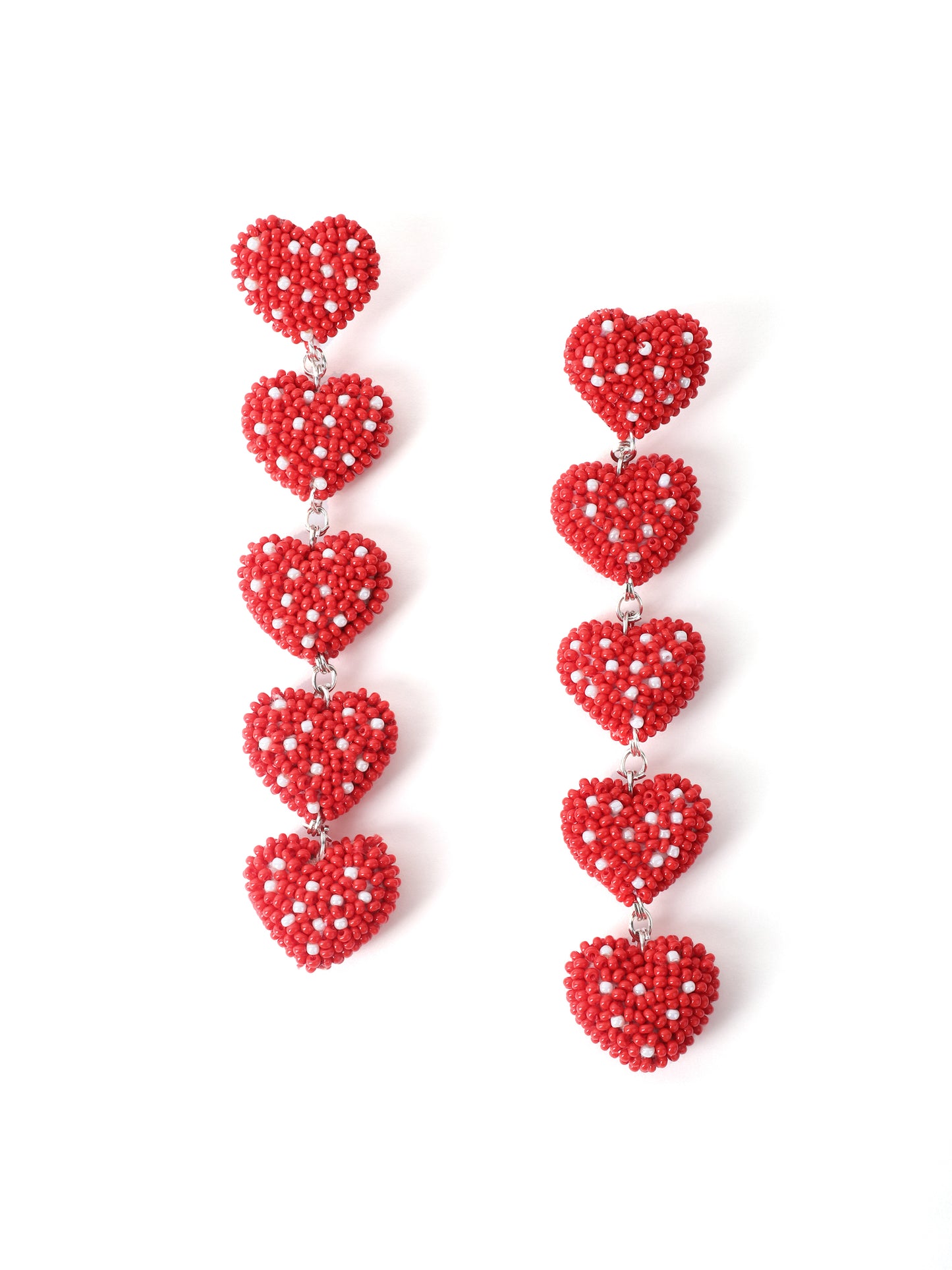 Strawberry Heart Dangler Earrings