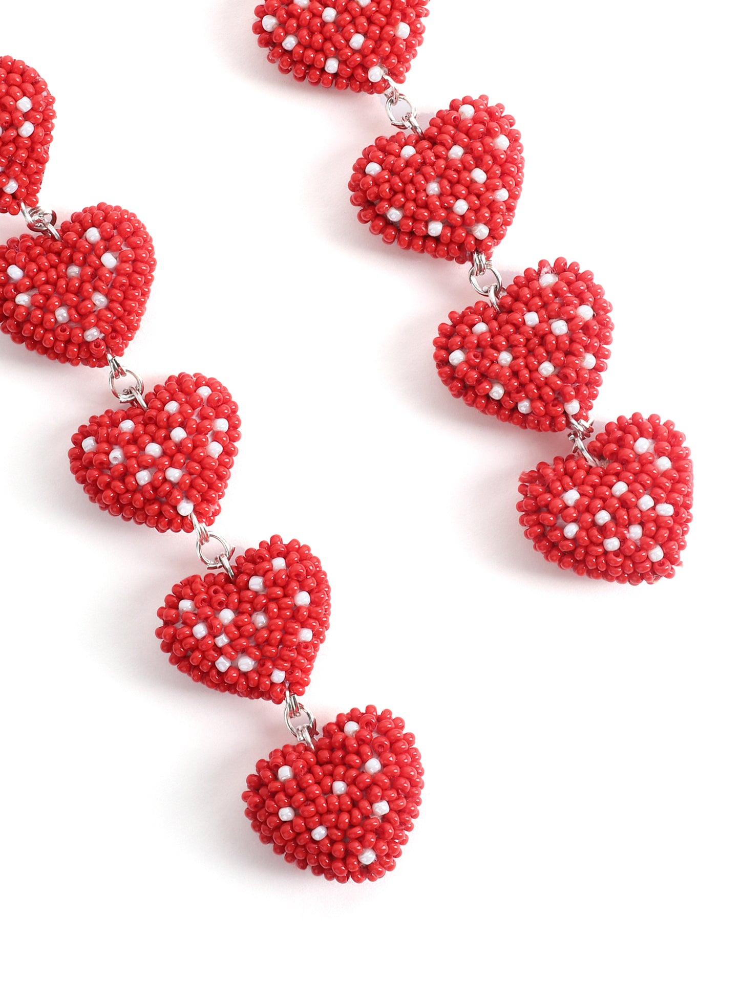 Strawberry Heart Dangler Earrings