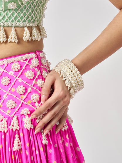 Pearl Bangles (Set of 5)