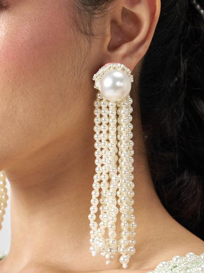 Pearl Long Earrings