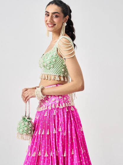 Dil Pearl Potli (Mini) - Pastel Green