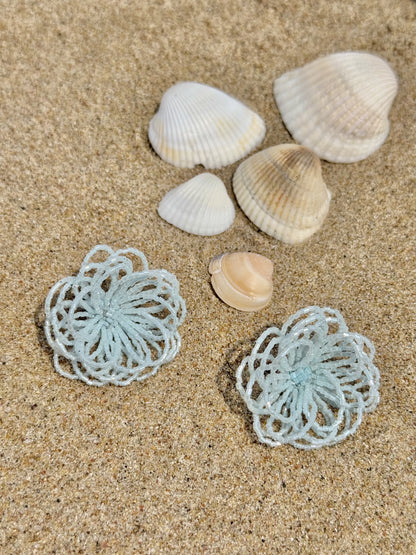 Wild Bloom Earrings - Blue