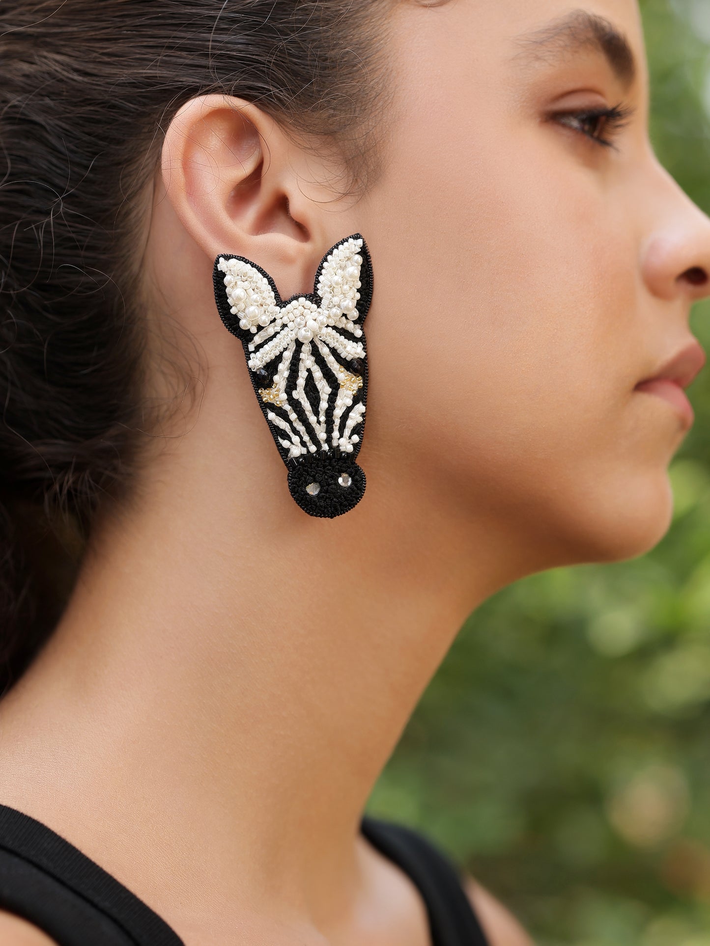Zebra Earrings