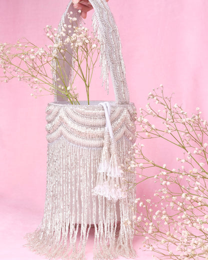 Chandelier Bucket Bag - Silver