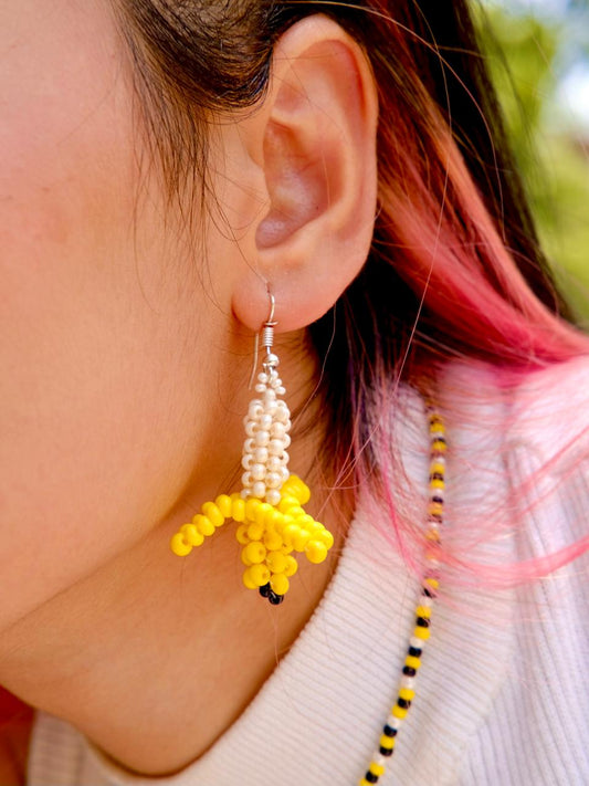 Banana Beaded Earrings - Tonoto (7726985117942)