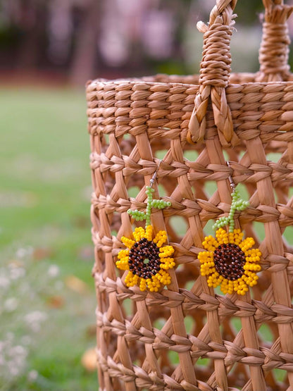 Dear Sunflower Earrings - Tonoto (7722479223030)